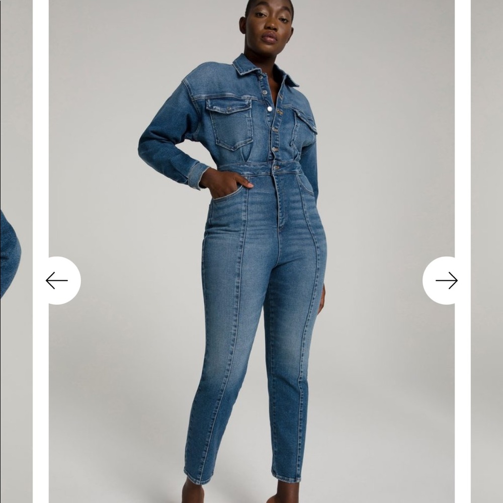 Good American COMMITTED TO FIT JUMPSUIT size 4